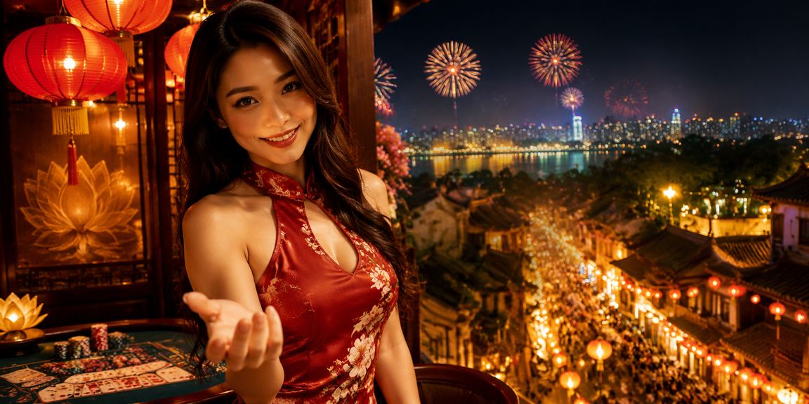 Nhóm bạn trẻ Hà Nội chơi bài dưới ánh đèn lồng rực rỡ
